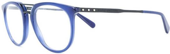 Marc Jacobs Eyewear Bril met rond montuur Blauw