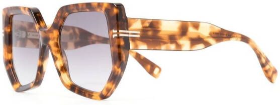 Marc Jacobs Eyewear Zonnebril met oversized montuur Beige