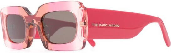 Marc Jacobs Eyewear Zonnebril met vierkant montuur Rood