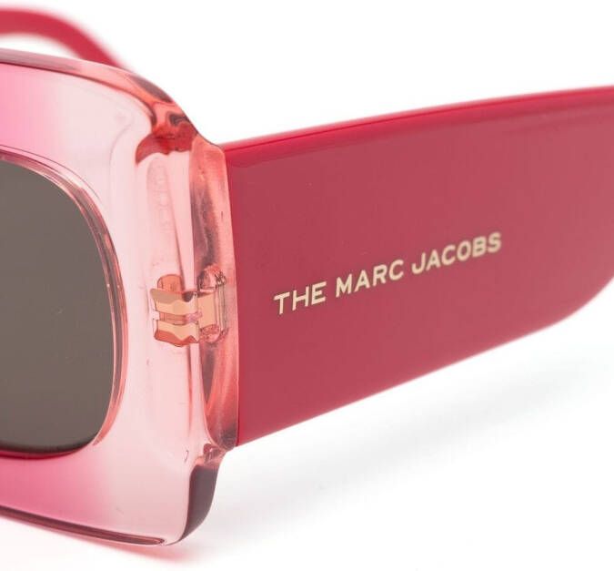 Marc Jacobs Eyewear Zonnebril met vierkant montuur Rood