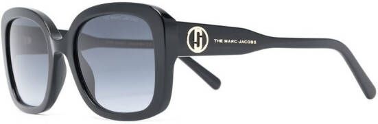 Marc Jacobs Eyewear Zonnebril met vierkant montuur Zwart