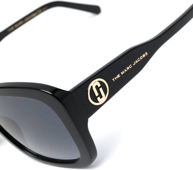 Marc Jacobs Eyewear Zonnebril met vierkant montuur Zwart