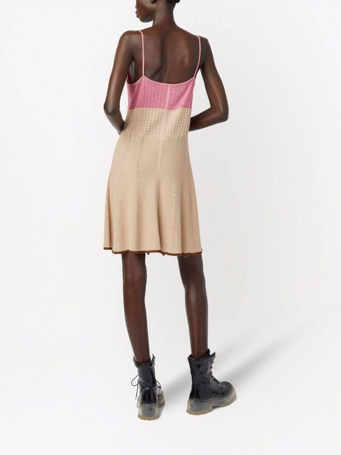 Marc Jacobs Gebreide mini-jurk Beige