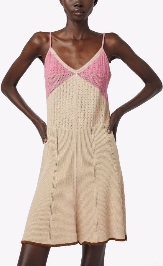 Marc Jacobs Gebreide mini-jurk Beige
