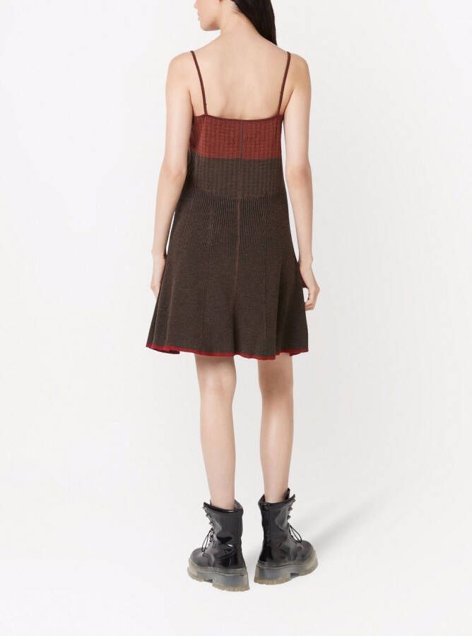 Marc Jacobs Gebreide mini-jurk Rood