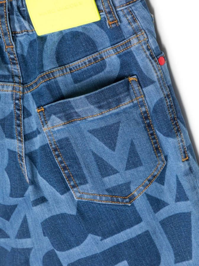 Marc Jacobs Kids Jeans met logoprint Blauw