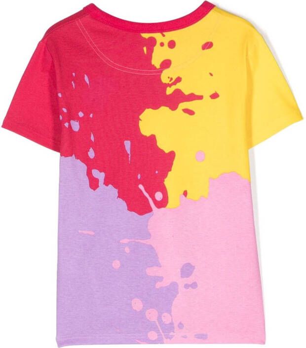 Marc Jacobs Kids T-shirt met colourblocking Roze