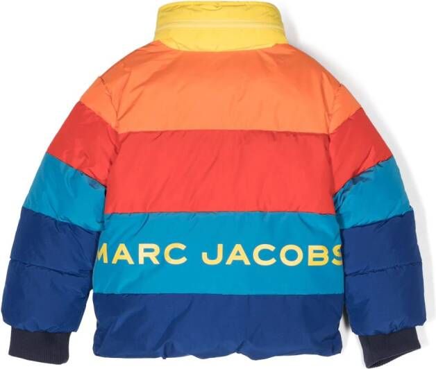 Marc Jacobs Kids Donsjack met colourblocking Blauw