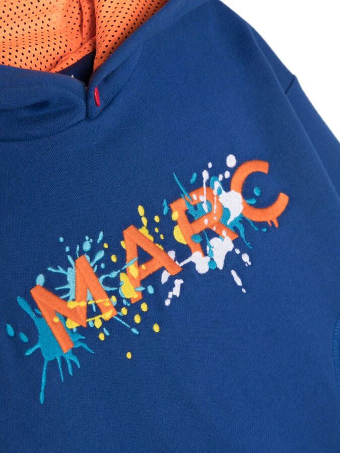 Marc Jacobs Kids Hoodie met geborduurd logo Blauw