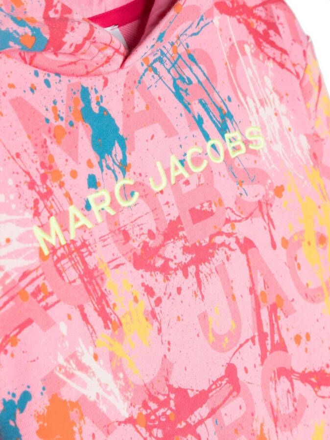 Marc Jacobs Kids Hoodie met logoprint Roze