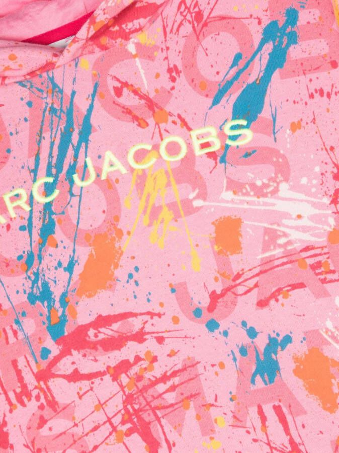 Marc Jacobs Kids Hoodie met monogramprint Roze