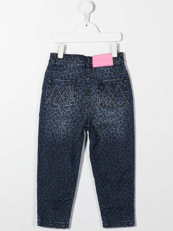 Marc Jacobs Kids Jeans met luipaardprint Blauw