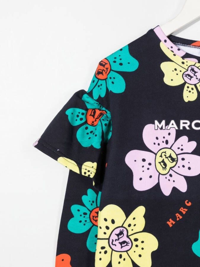 Marc Jacobs Kids Jurk met bloemenprint Blauw