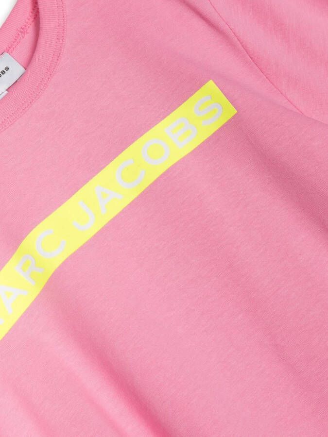 Marc Jacobs Kids T-shirt met logoprint Roze