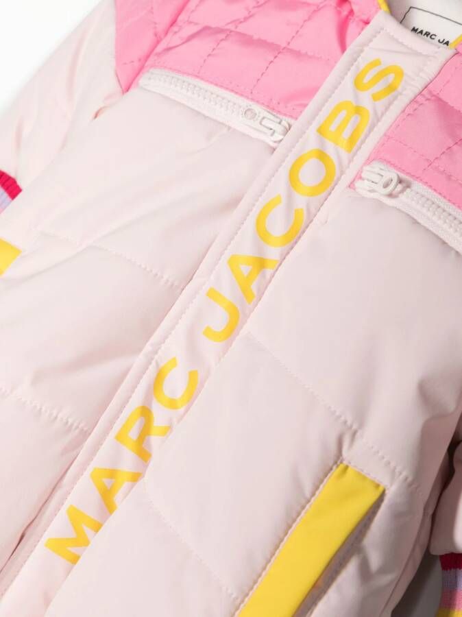 Marc Jacobs Kids Romper met logoband Roze
