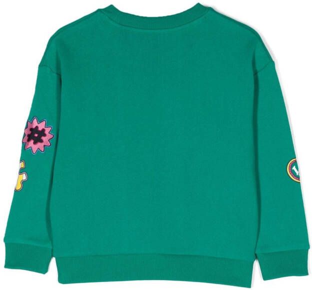 Marc Jacobs Kids Sweater met logopatch Groen