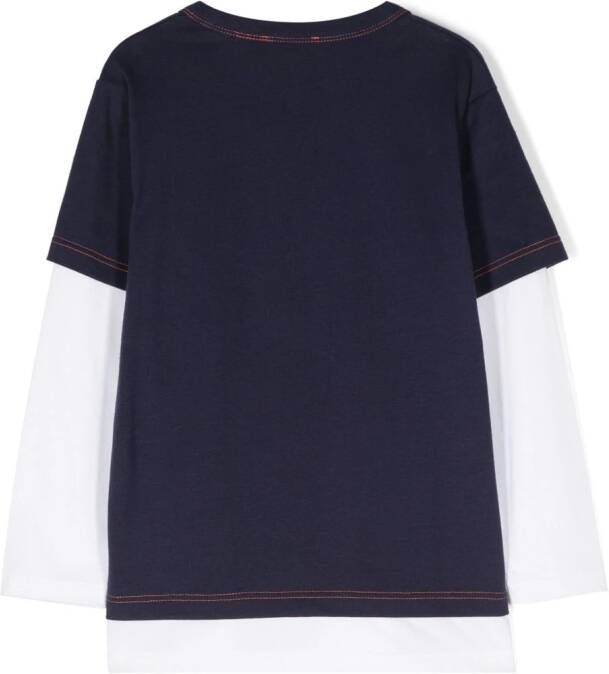 Marc Jacobs Kids T-shirt met lange mouwen Blauw