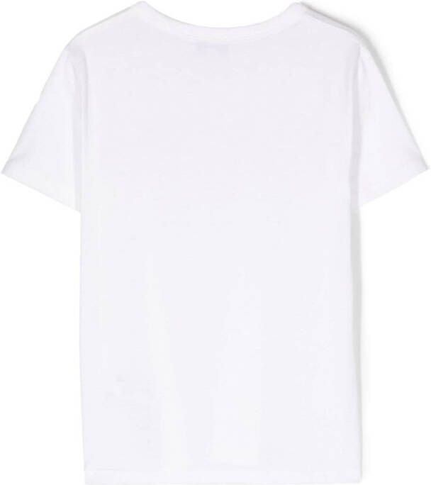 Marc Jacobs Kids T-shirt met logoprint Wit
