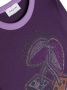 Marc Jacobs Kids T-shirt verfraaid met stras Paars - Thumbnail 3
