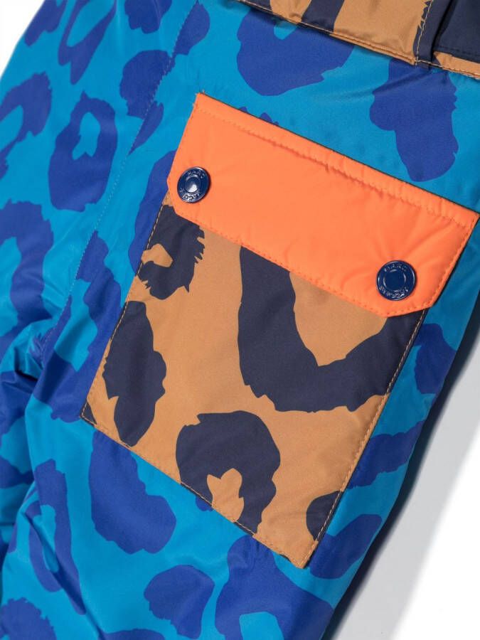 Marc Jacobs Kids Trainingsbroek met luipaardprint Blauw