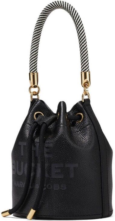 Marc Jacobs The Bucket tas met tekst Zwart