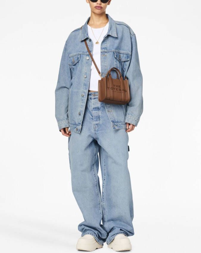 Marc Jacobs The Leather crossbody shopper Bruin