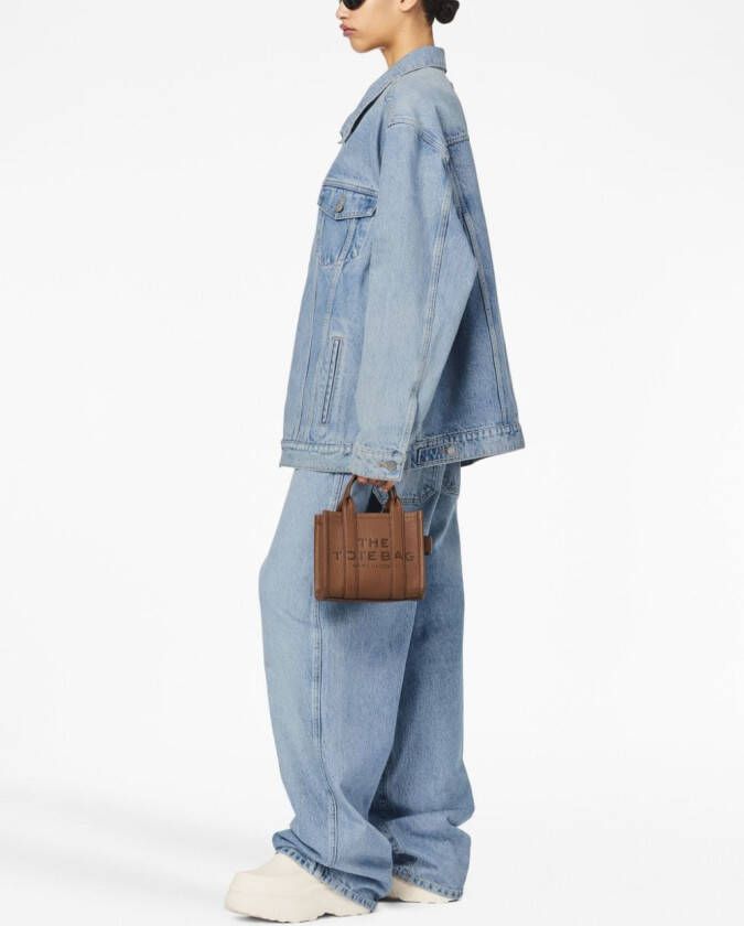 Marc Jacobs The Leather crossbody shopper Bruin
