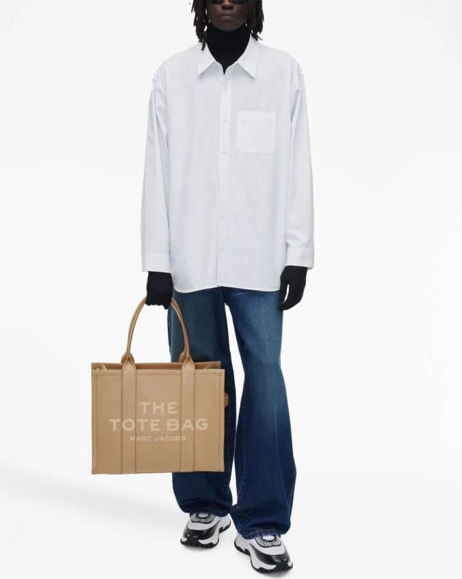 Marc Jacobs Leren shopper Bruin