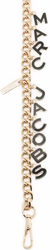 Marc Jacobs Schouderband met logo Goud
