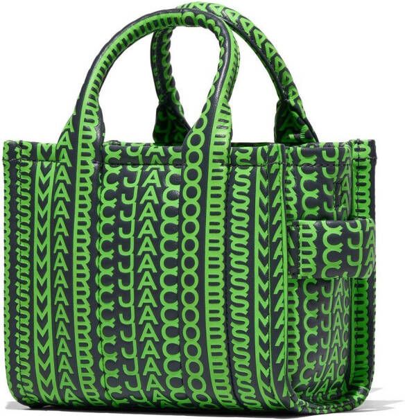 Marc Jacobs The Monogram leren crossbody shopper Groen