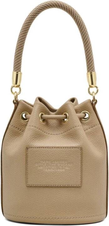 Marc Jacobs The Bucket tas met tekst Bruin