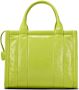 Marc Jacobs The Shiny Crinkle Tote kleine shopper Groen - Thumbnail 4