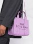 Marc Jacobs The Leather Tote kleine shopper Paars - Thumbnail 5