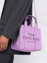 Marc Jacobs The Leather Tote kleine shopper Paars - Thumbnail 4