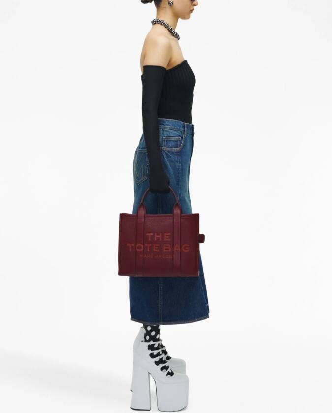 Marc Jacobs The Leather Tote leren shopper Rood