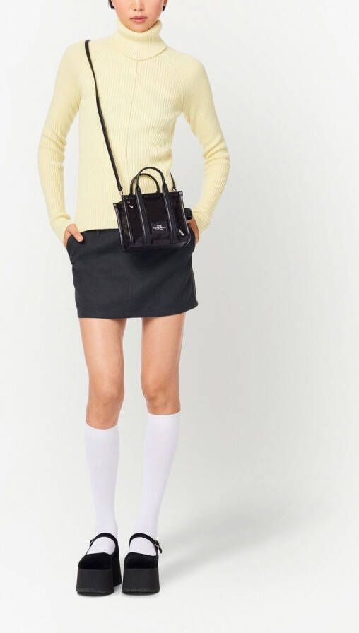 Marc Jacobs The Sequins crossbody shopper met pailletten Zwart