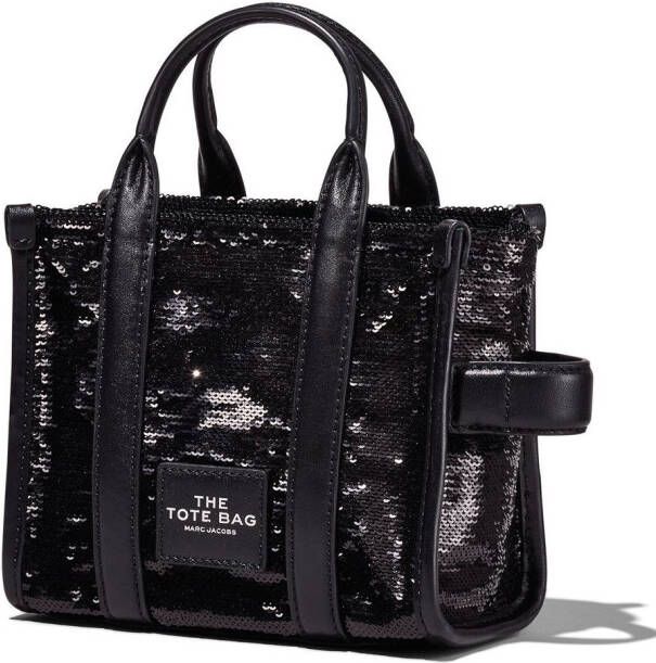 Marc Jacobs The Sequins crossbody shopper met pailletten Zwart