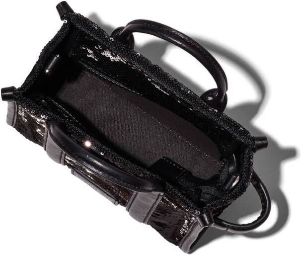 Marc Jacobs The Sequins crossbody shopper met pailletten Zwart