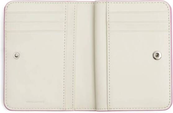 Marc Jacobs The Mini Compact portemonnee met logoprint Roze