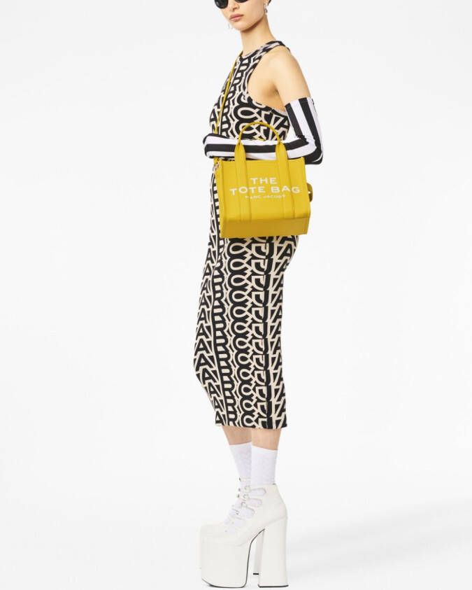 Marc Jacobs The Leather Tote kleine shopper Geel