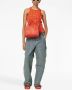 Marc Jacobs The Leather Tote kleine shopper Oranje - Thumbnail 3