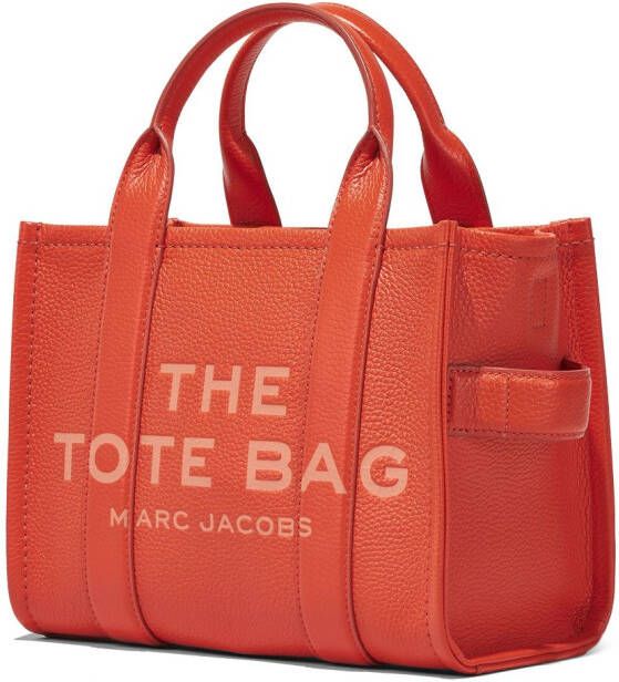 Marc Jacobs The Leather Tote kleine shopper Oranje