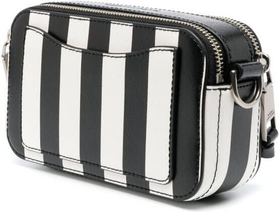 Marc Jacobs The Striped Snapshot crossbodytas Zwart