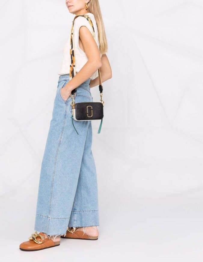 Marc Jacobs The Snapshot leren cameratas Zwart