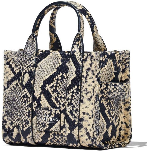 Marc Jacobs The Snake crossbody shopper met reliëf Beige