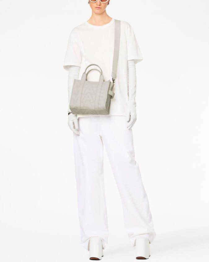 Marc Jacobs The Monogram Tote kleine shopper Wit