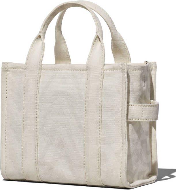 Marc Jacobs The Monogram Tote kleine shopper Wit