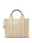 Marc Jacobs The Leather Tote kleine shopper Beige - Thumbnail 2