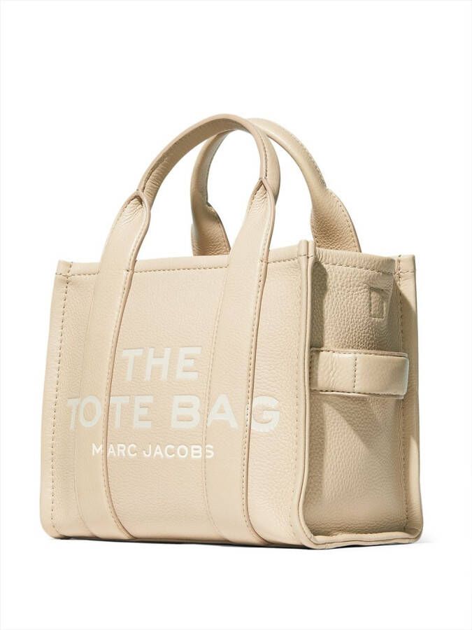 Marc Jacobs The Leather Tote kleine shopper Beige