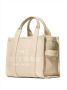 Marc Jacobs The Leather Tote kleine shopper Beige - Thumbnail 3
